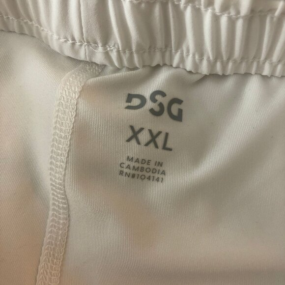 DSG Womens Mid-Rise Stride Skort White With Built-In Short White XXL - Picture 8 of 9